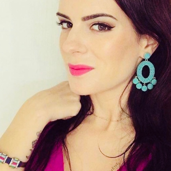 :: Stella & Dot Blue Cece Earrings - Picture 3 of 8